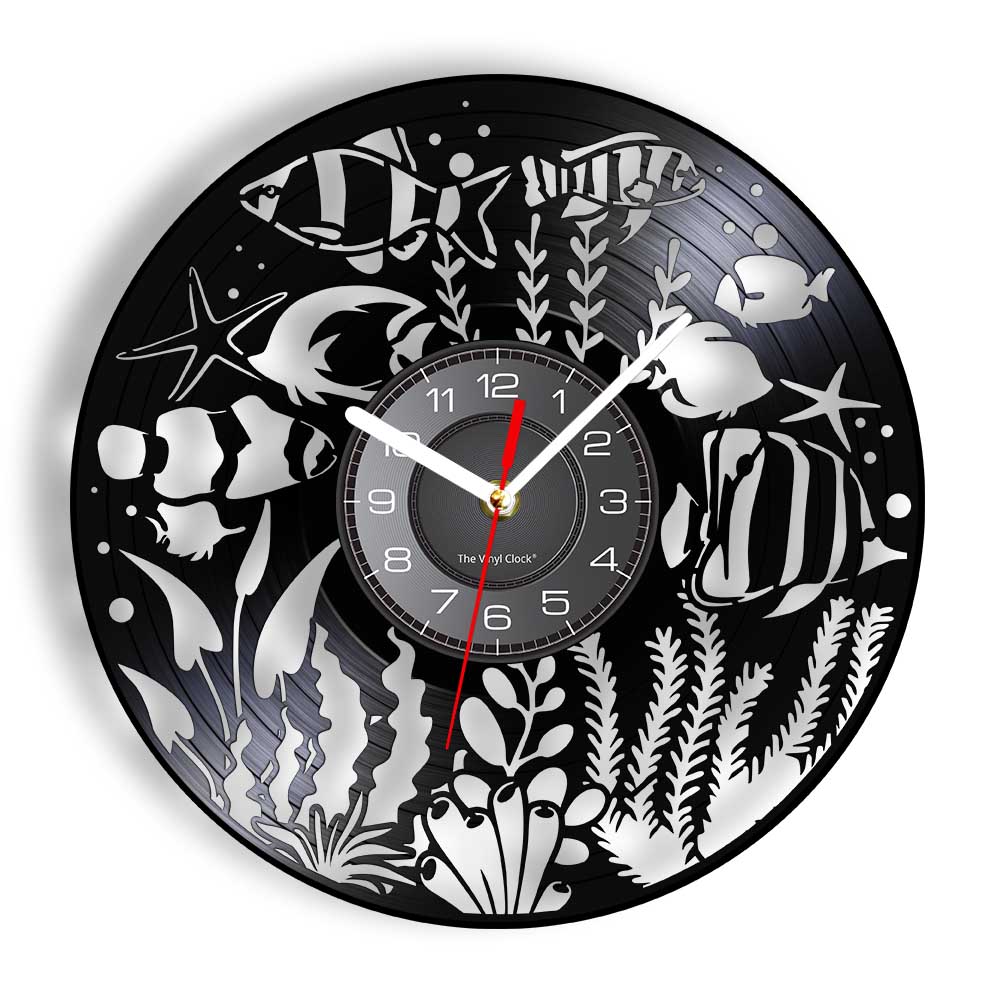 Aquarium Marine World - Orologio da Parete Esclusivo con Tema