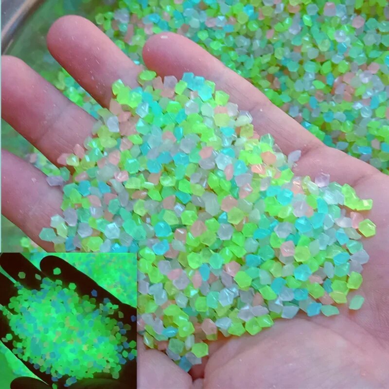 Aquarium Marine Fish - 1000 pz 3-5mm Sabbia Luminosa Glow