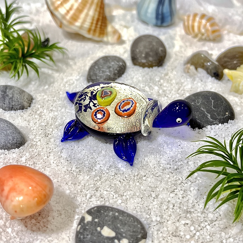 Marine Aquarium Orp - Statuetta di Tartaruga in Vetro Fatta